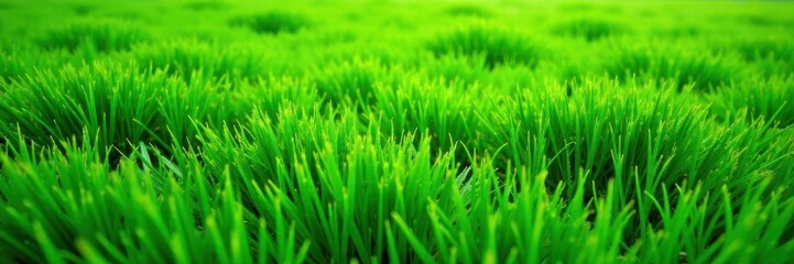 Fototapeta premium Lush green grass lawn, vibrant texture, isolated , turf, rural