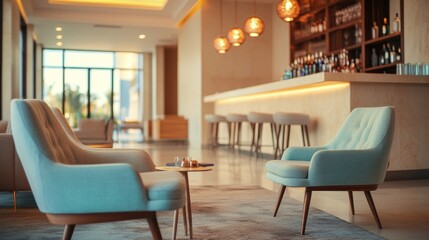 Softly focused, warm-lit interior with blurred elements, great for background use