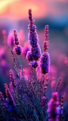 Fototapeta premium In a Sun-Kissed Meadow, a Blurred Field of Vibrant Wildflowers Shimmers with Bokeh, Perfect for Text