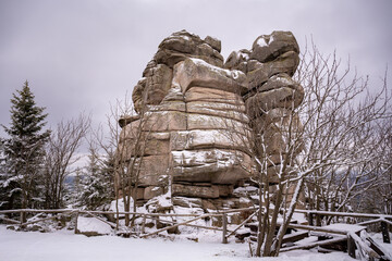 Kukułcze Skały, a group of granite rocks in the Western Sudetes, Poland © Patryk Michalski