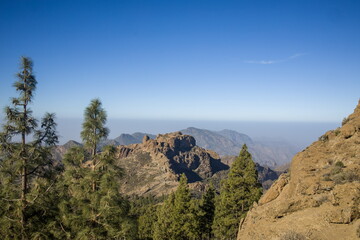 Roque Nublo, an iconic rock formation in Gran Canaria.