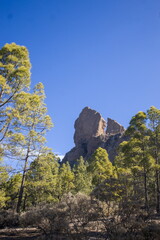 Roque Nublo, an iconic rock formation in Gran Canaria.