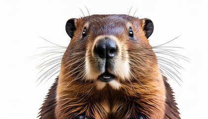 Vibrant Beaver at Sunset A Forest Scene Filled with Autumn Colors and Serene Tranquility, Perfect for Digital Art, Home Decor, or Design Inspiration