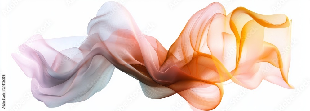 Poster dynamic and abstract fluid lines for design elements