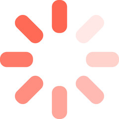 Circular loading symbol rotating with a smooth gradient effect, representing an ongoing process or data transfer while conveying a sense of waiting and progress in digital applications