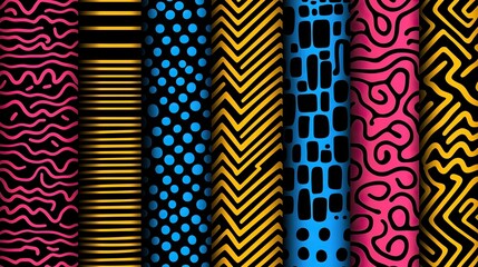 Colorful Abstract Geometric Pattern Designs