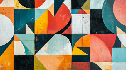 Abstract colorful modern background with geometrical elements