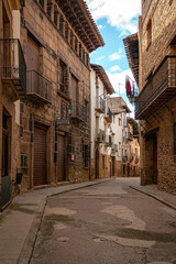 Streets of Rubielos de Mora. Teruel. Spain