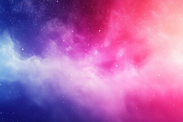 Obraz premium Stunning red and blue nebula with glowing light bursts.