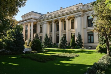 Obraz premium Grand estate on a sunny day