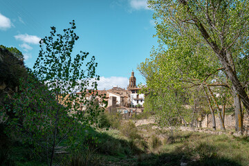 Church of Rubielos de Mora. Teruel. Spain