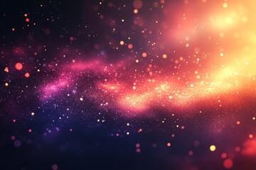 Fototapeta premium Abstract depiction of a colorful nebula in space with vibrant colors