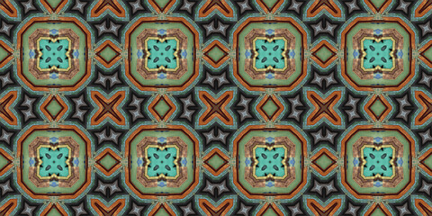 Seamless pattern of colored. Colored texture of board and fabric. Mosaic kaleidoscope multicolored.