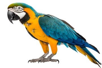 Parrot Isolated on White Background.
