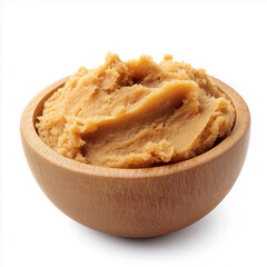 Miso paste isolated on white background