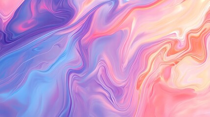 Obraz premium Colorful abstract background with flowing patterns in soft pastel hues blending harmoniously