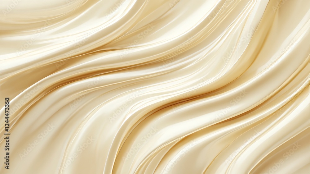 Poster elegant cream-colored abstract background with flowing textures creating a soft, smooth appearance