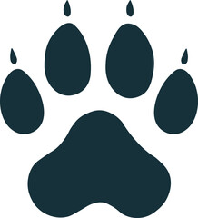 
Lion paw print