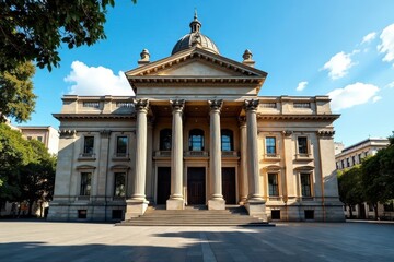 Grand neoclassical architecture, Buenos Aires landmark , classic, day