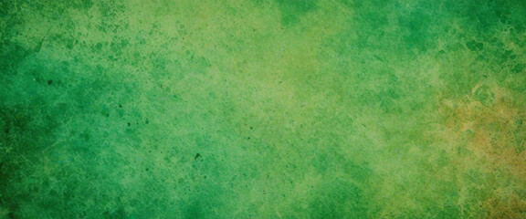 green Grunge Texture with Watercolor and Aged Paper Effect