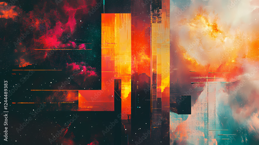 Canvas Prints abstract technology background