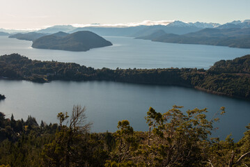 lake and mountains