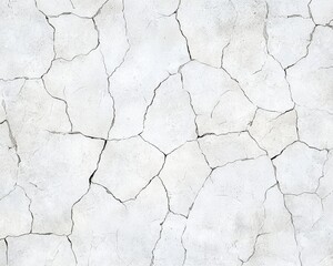 Fototapeta premium A close-up view of a cracked wall, showcasing the intricate patterns and textures formed by the drying process. Ideal for illustrating decay and neglect.
