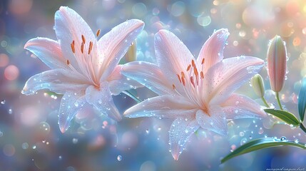 A collection of vibrant and elegant abstract images featuring floral patterns