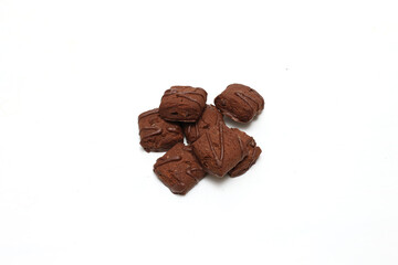 白背景のチョコブラウニー