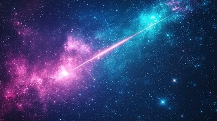 Captivating cosmic landscape showcasing vibrant stars and colorful nebulae, embodying the beauty and mystery of the universe in stunning detail.