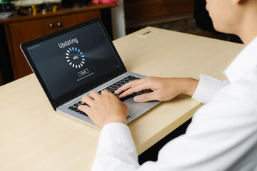 Software update on computer for modish version of device software upgrade
