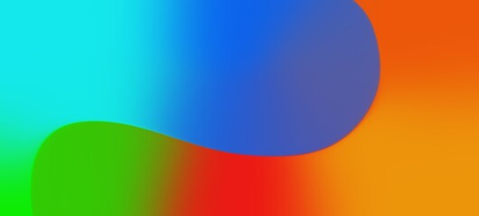 arrière-plan abstrait en mouvement orange et bleu sous forme de bannière 