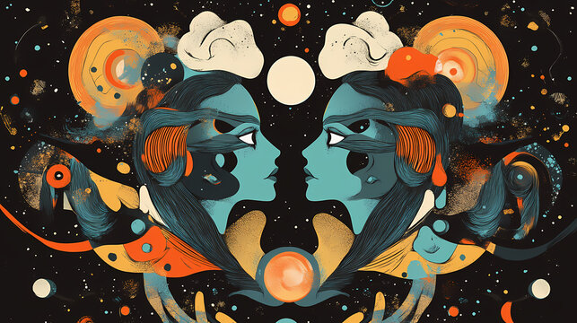 Illustration of a parallel universe. parallel universe. illustration. Parallel Universe & Alternate History. Illustration