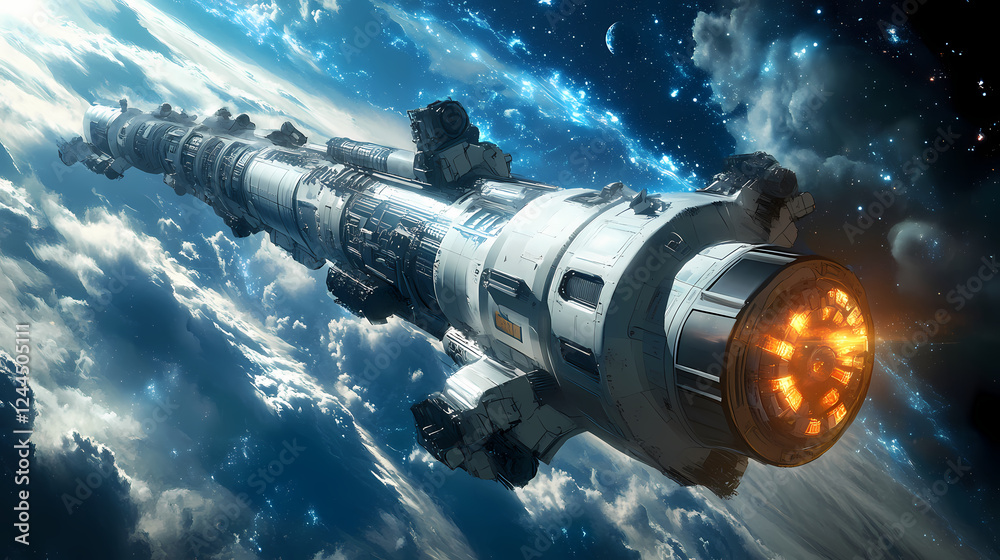 Canvas Prints japanese scientist interstellar journey