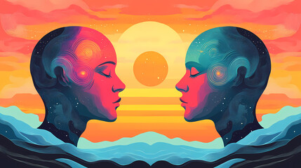 Parallel universes, conceptual illustration. Parallel Universe & Alternate History. Illustration