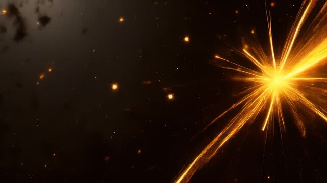 Star burst shining brightly in the dark, radiating beams of light and creating a cosmic glow, concept of energy and illumination, vent 
