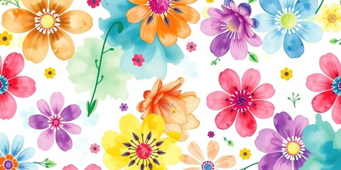 Obraz premium Springtime Symphony of Watercolors