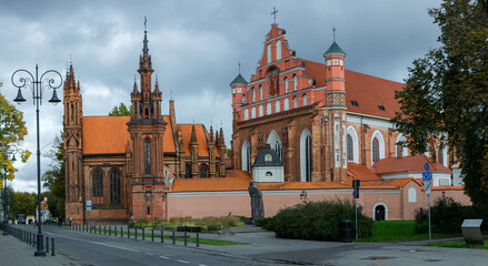 old church in the city of Vilnius
