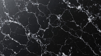 Dark Marble Veins: An overhead view of a luxurious dark marble surface with striking white veins, exuding an air of sophistication.