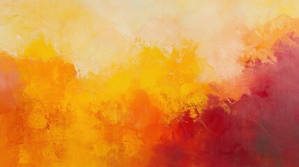 Obraz premium Abstract Warm Hues Landscape Painting