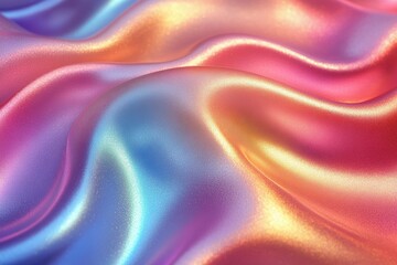 Obraz premium A vibrant, flowing fabric with shimmering colors and smooth texture.