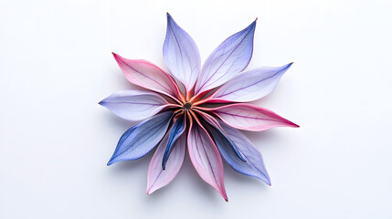 Naklejka premium A beautifully arranged star anise on a white background, highlighting the details of its symmetrical points and the rich texture of the spice.