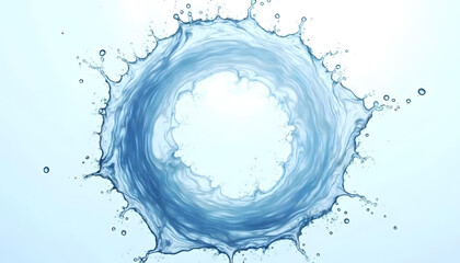 circular splash water fresh