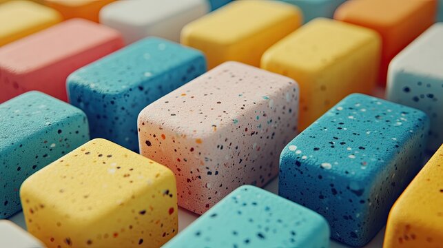 A diverse collection of abstract geometric designs, vibrant colors, and modern patterns, perfect for digital marketing