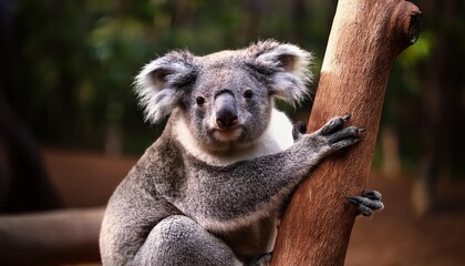 Fototapeta premium Vivid Aussie Wildlife Encounter at Featherdale Park near Sydney, Showcasing Native Creatures Amidst Lush Greenery and Radiant Sunlight.