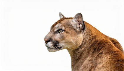 Fototapeta premium Majestic Florida Panther Stalking Through South Floridas Tropical Wilderness at Dusk Puma concolor coryi in a Lush Green Landscape
