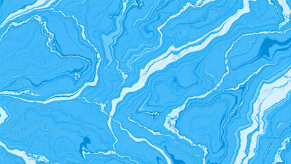 Blue Agate Texture, Abstract Flowing Pattern

