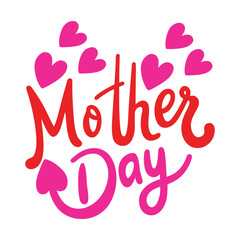 Happy Mother's Day typography vector illustration
