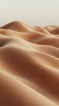 Dunes de sable abstraites en cama&iuml;eu beige, texture minimaliste