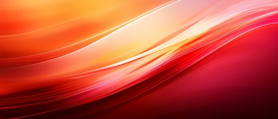 Fototapeta premium Abstract Red Orange Swirling Lines Design
